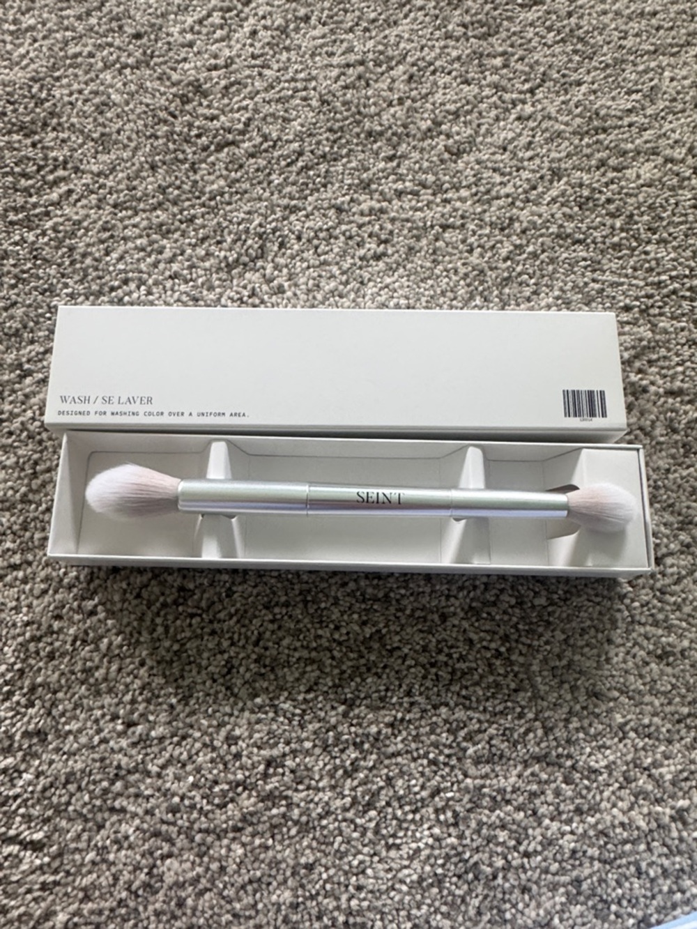 SEINT Dual-Ended Wash Brush in Pale Pink